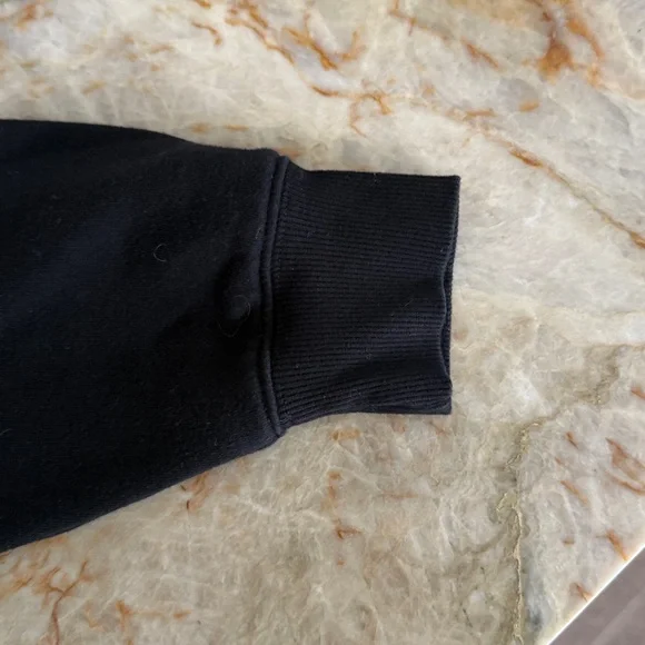 wild fable Black Sweatshirt cropped with rolled edge XS - Picture 5 of 8